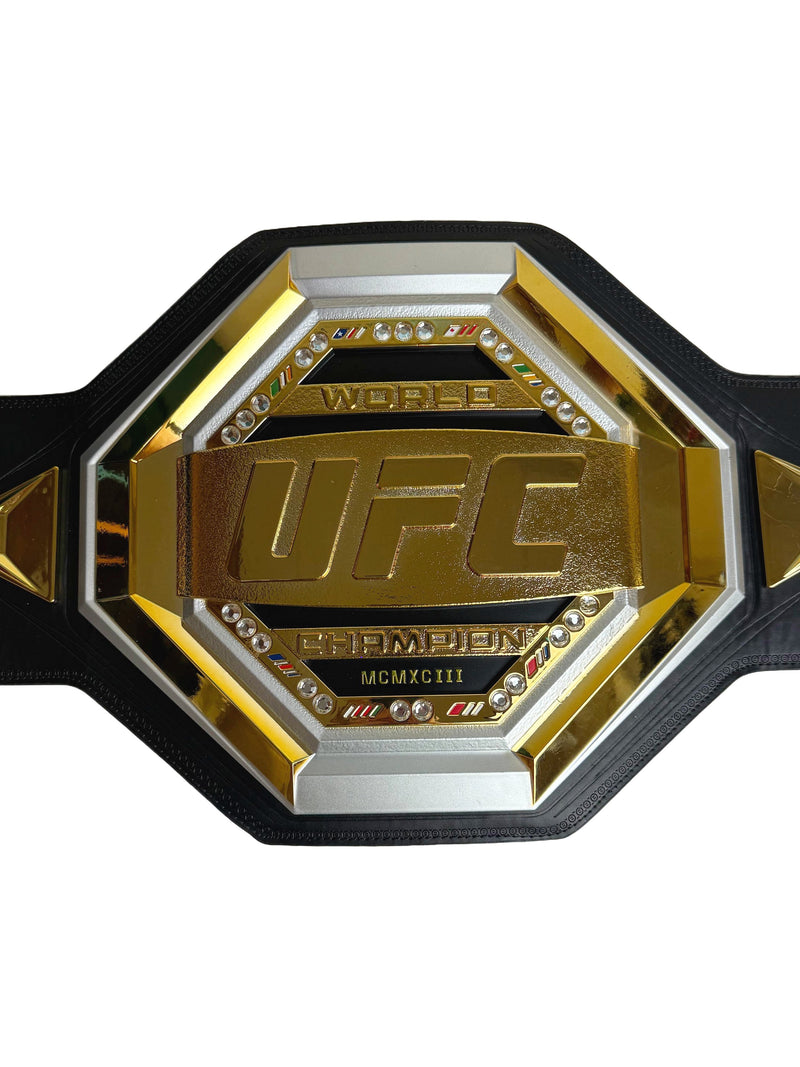 Load image into Gallery viewer, UFC 2024 World Champion Brass Title Belt 2mm by EWS | Extreme Wrestling Shirts
