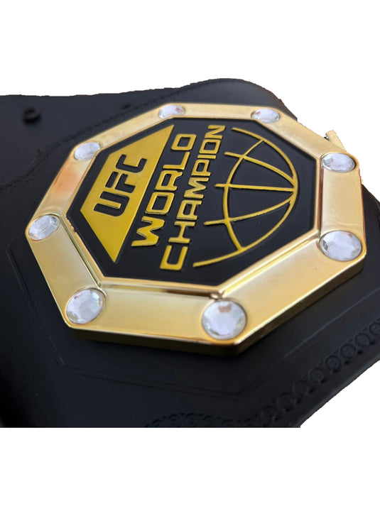 UFC 2024 World Champion Brass Title Belt 2mm by EWS | Extreme Wrestling Shirts