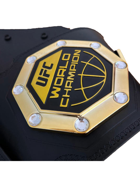 UFC 2024 World Champion Brass Title Belt 2mm by EWS | Extreme Wrestling Shirts