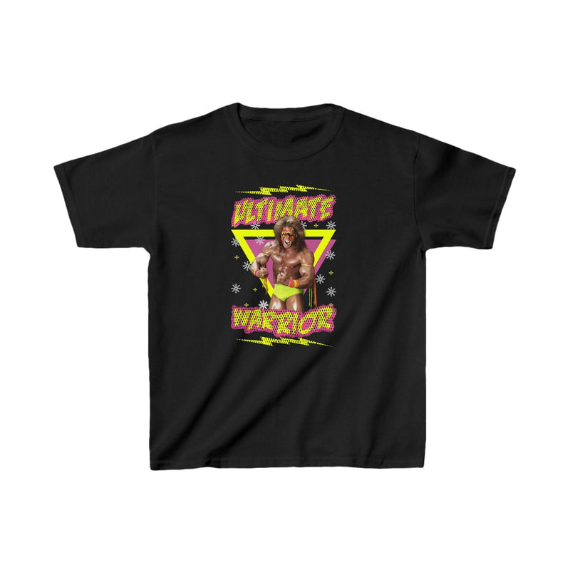 Load image into Gallery viewer, Ultimate Warrior Christmas Kids Youth Black T-shirt by EWS | Extreme Wrestling Shirts
