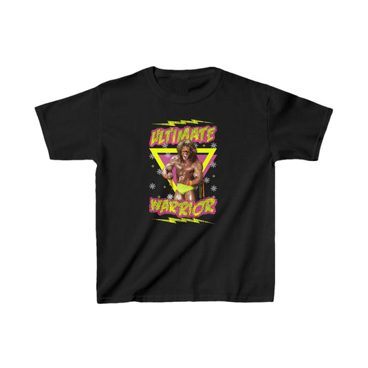 Ultimate Warrior Christmas Kids Youth Black T-shirt by EWS | Extreme Wrestling Shirts