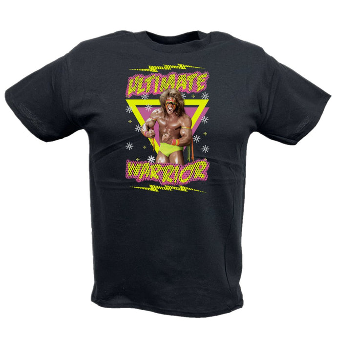 Ultimate Warrior Christmas Kids Youth Black T-shirt by EWS | Extreme Wrestling Shirts