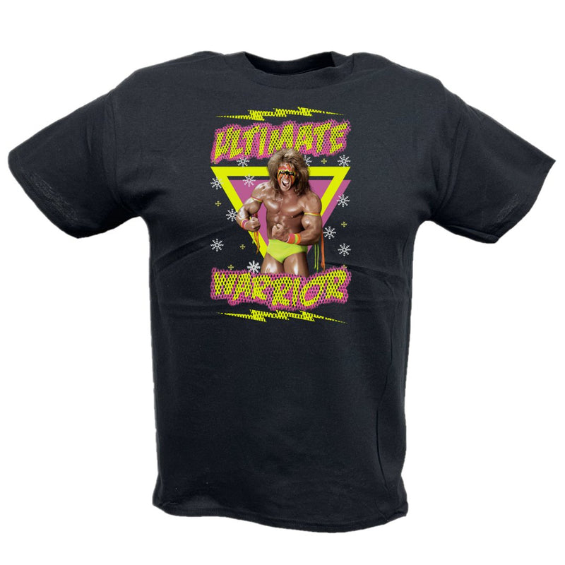 Load image into Gallery viewer, Ultimate Warrior Christmas Kids Youth Black T-shirt by EWS | Extreme Wrestling Shirts
