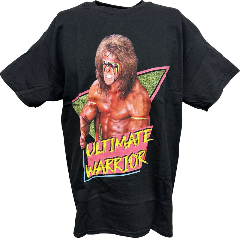 Load image into Gallery viewer, Ultimate Warrior Flex Pose WWE Mens Black T-shirt Sports Mem, Cards &amp; Fan Shop &gt; Fan Apparel &amp; Souvenirs &gt; Wrestling by WWE | Extreme Wrestling Shirts
