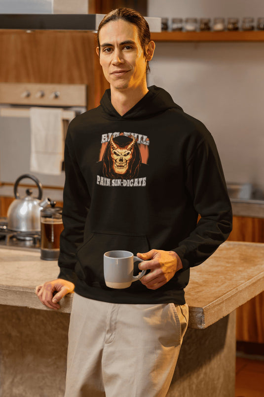 Undertaker Big Evil Pain Sindicate Let Beatings Begin Pullover Hoody by EWS | Extreme Wrestling Shirts