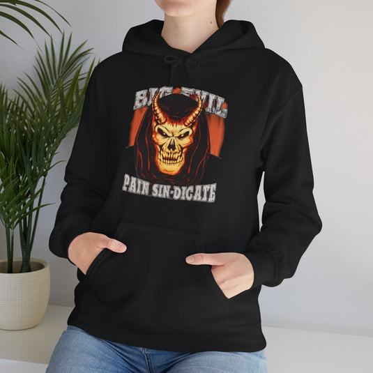 Undertaker Big Evil Pain Sindicate Let Beatings Begin Pullover Hoody by EWS | Extreme Wrestling Shirts