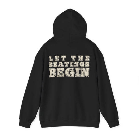 Undertaker Big Evil Pain Sindicate Let Beatings Begin Pullover Hoody by EWS | Extreme Wrestling Shirts