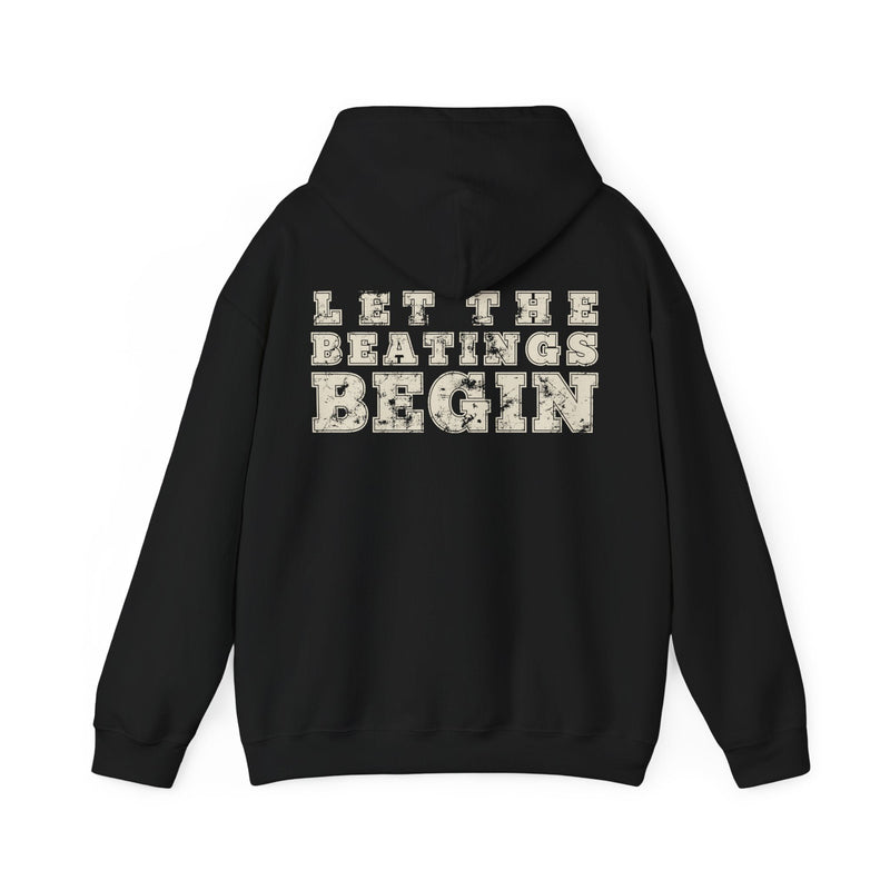 Load image into Gallery viewer, Undertaker Big Evil Pain Sindicate Let Beatings Begin Pullover Hoody by EWS | Extreme Wrestling Shirts
