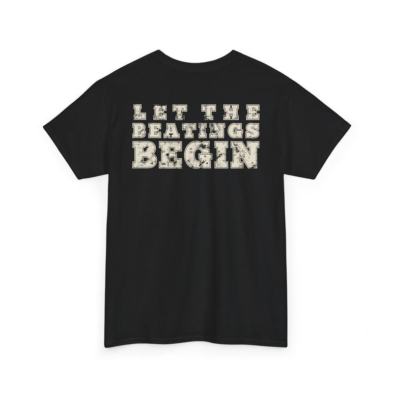 Load image into Gallery viewer, Undertaker Big Evil Pain Sindicate Let Beatings Begin T-shirt by EWS | Extreme Wrestling Shirts
