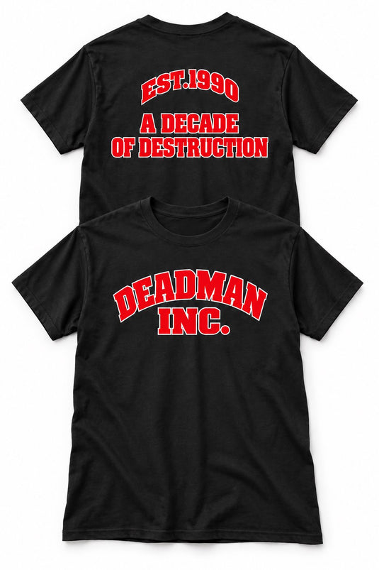 UNDERTAKER Deadman Inc Decade of Destruction T-shirt Sports Mem, Cards & Fan Shop > Fan Apparel & Souvenirs > Wrestling by Hybrid Tees | Extreme Wrestling Shirts