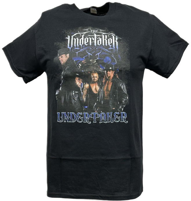 Undertaker Group Pose Mens Black T-shirt by EWS | Extreme Wrestling Shirts