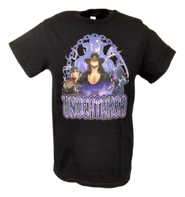 Undertaker Legendary Purple Mens Black T-shirt by EWS | Extreme Wrestling Shirts