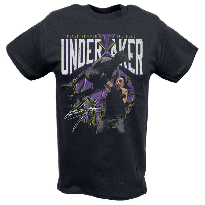Undertaker Never Summon the Dead Black T-shirt by EWS | Extreme Wrestling Shirts