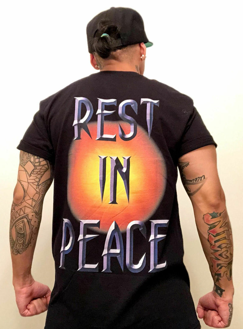 Load image into Gallery viewer, Undertaker Rest In Peace Mens Black T-shirt Sports Mem, Cards &amp; Fan Shop &gt; Fan Apparel &amp; Souvenirs &gt; Wrestling by Freeze | Extreme Wrestling Shirts
