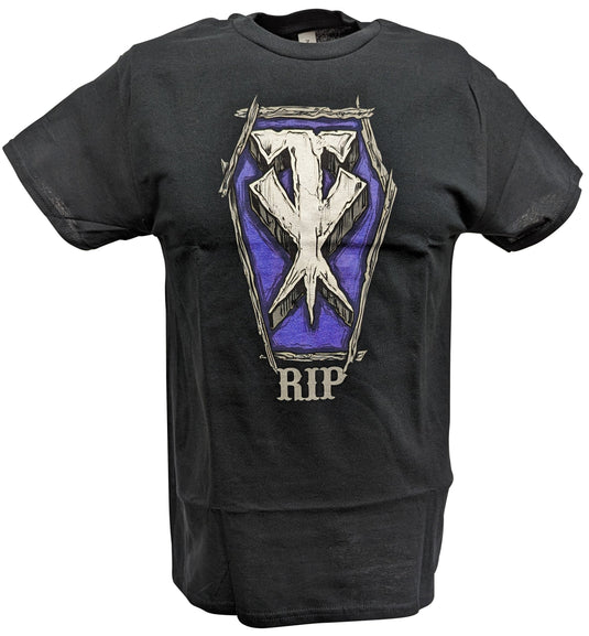 Undertaker RIP Casket TX Logo Black T-shirt by EWS | Extreme Wrestling Shirts