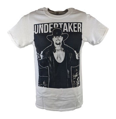 Undertaker The Deadman Cometh WWE Mens White T-shirt Sports Mem, Cards & Fan Shop > Fan Apparel & Souvenirs > Wrestling by WWE | Extreme Wrestling Shirts