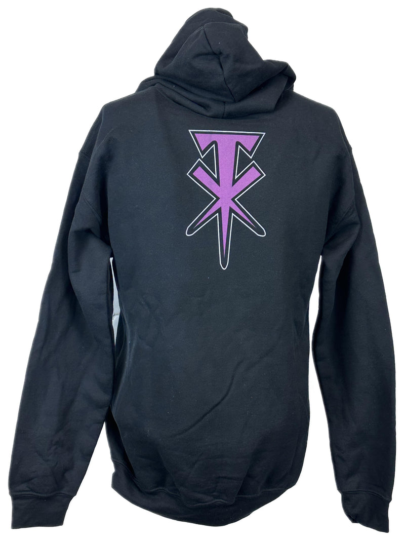 Load image into Gallery viewer, Undertaker TX Logo Purple Black Zipper Hoody by EWS | Extreme Wrestling Shirts
