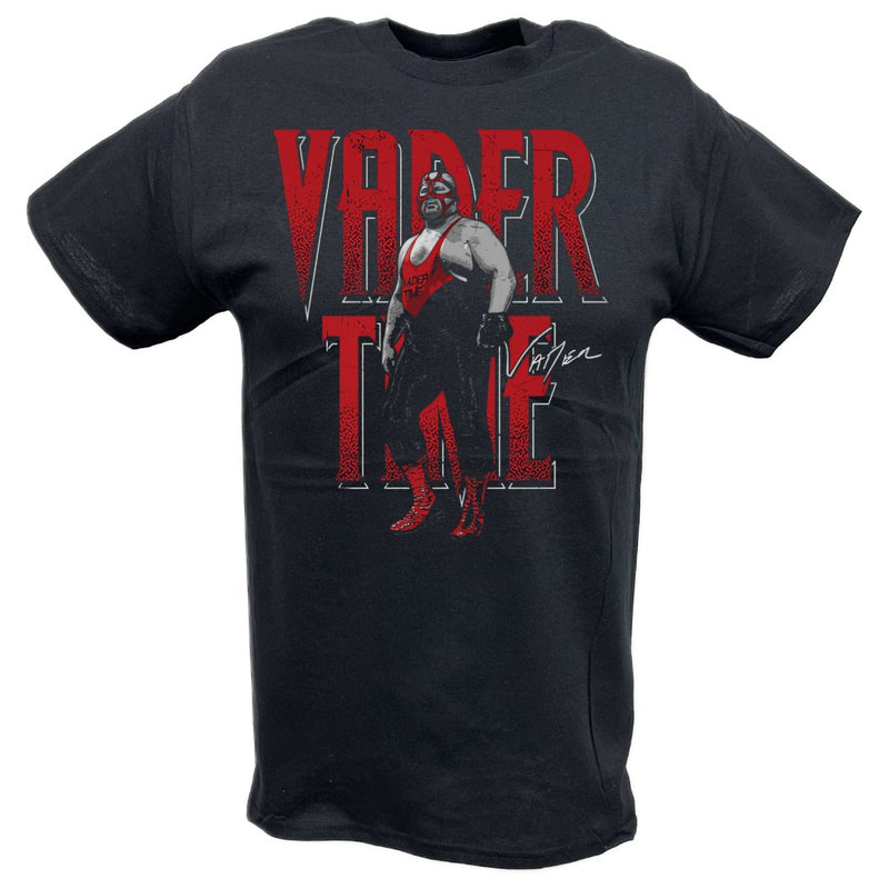 Load image into Gallery viewer, Vader Time Black T-shirt by EWS | Extreme Wrestling Shirts

