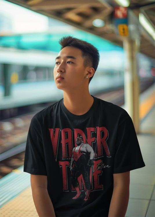 Vader Time Black T-shirt by EWS | Extreme Wrestling Shirts