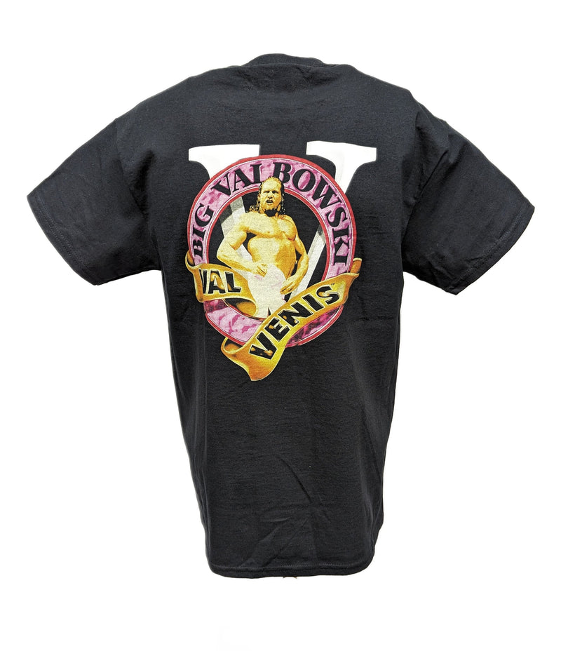 Load image into Gallery viewer, Val Venis Hello Ladies Big Val Bowski WWF Mens Black T-shirt by EWS | Extreme Wrestling Shirts
