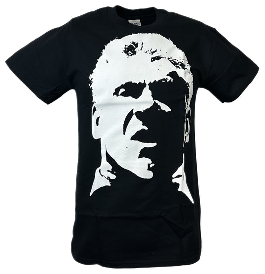 Vince McMahon White Face Profile Mens Black T-shirt Sports Mem, Cards & Fan Shop > Fan Apparel & Souvenirs > Wrestling by EWS | Extreme Wrestling Shirts