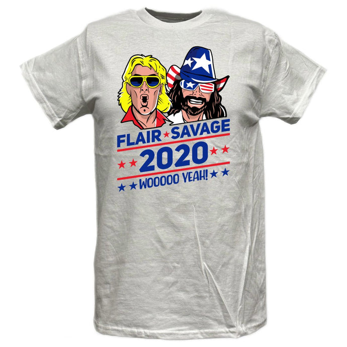 Vote Election 2020 Macho Man Randy Savage Ric Flair Woooo Yeah Mens T-shirt Sports Mem, Cards & Fan Shop > Fan Apparel & Souvenirs > Wrestling by EWS | Extreme Wrestling Shirts