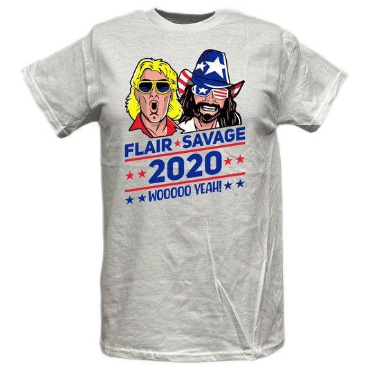 Vote Election 2020 Macho Man Randy Savage Ric Flair Woooo Yeah Mens T-shirt Sports Mem, Cards & Fan Shop > Fan Apparel & Souvenirs > Wrestling by EWS | Extreme Wrestling Shirts