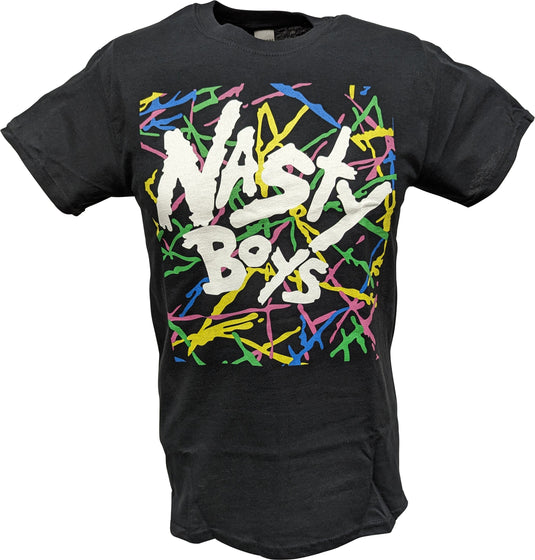 WCW The Nasty Boyz Gettin Nasty Baby Mens Black T-shirt by EWS | Extreme Wrestling Shirts