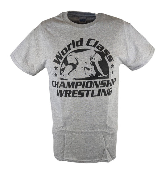 World Class Championship Wrestling WCCW Gray Mens T-shirt Sports Mem, Cards & Fan Shop > Fan Apparel & Souvenirs > Wrestling by EWS | Extreme Wrestling Shirts