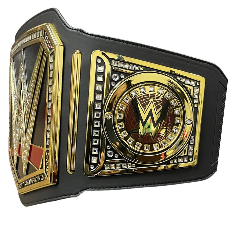 Load image into Gallery viewer, World Heavyweight Championship Replica Title Belt Black Adult Size by EWS | Extreme Wrestling Shirts
