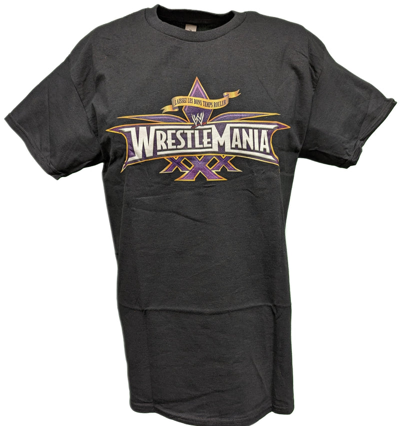 Load image into Gallery viewer, WrestleMania 30 XXX WWE Logo Mens Black T-shirt Sports Mem, Cards &amp; Fan Shop &gt; Fan Apparel &amp; Souvenirs &gt; Wrestling by Freeze | Extreme Wrestling Shirts
