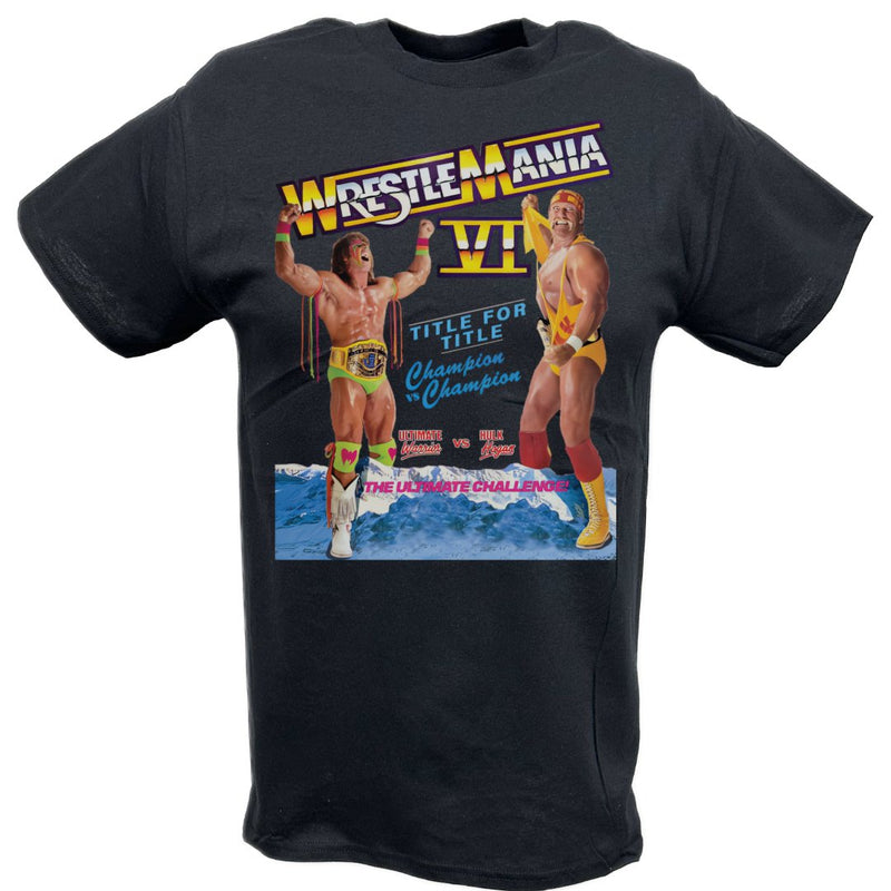 Load image into Gallery viewer, Wrestlemania 6 VI Warrior vs Hulk Ultimate Challenge T-shirt by EWS | Extreme Wrestling Shirts
