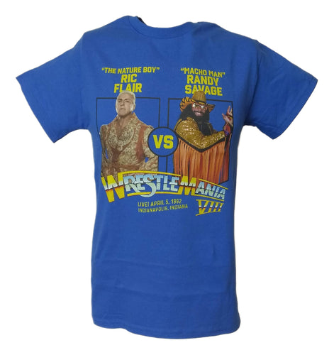 Wrestlemania 8 Ric Flair vs Macho Man Randy Savage WWE Mens T-shirt Sports Mem, Cards & Fan Shop > Fan Apparel & Souvenirs > Wrestling by WWE | Extreme Wrestling Shirts