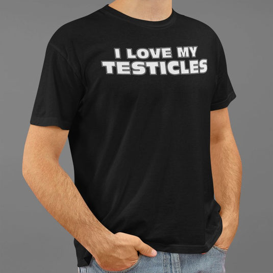 Wrestler TEST I Love My Testicles Fan T-shirt by EWS | Extreme Wrestling Shirts