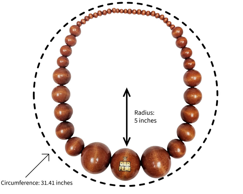 Load image into Gallery viewer, WWE Authentic Oba Femi Replica Beads Necklace by EWS | Extreme Wrestling Shirts
