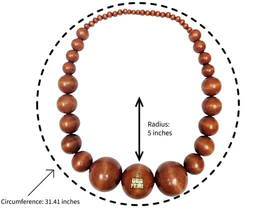WWE Authentic Oba Femi Replica Beads Necklace by EWS | Extreme Wrestling Shirts