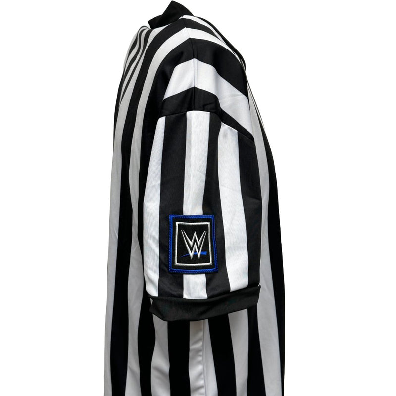 Load image into Gallery viewer, WWE Blue Logo Friday Night Smackdown Referee Shirt by WWE | Extreme Wrestling Shirts
