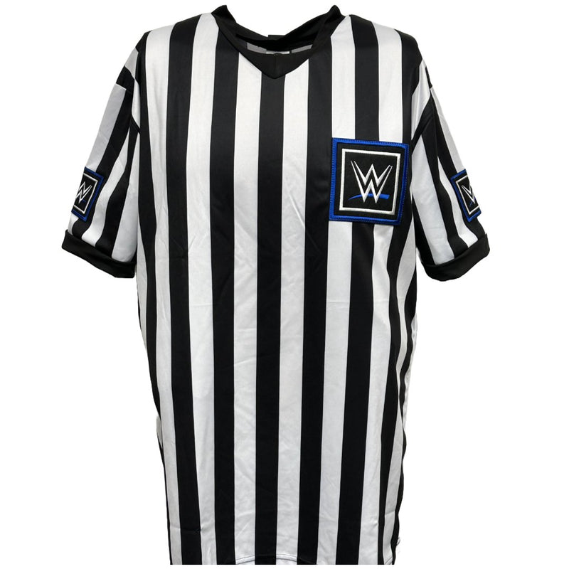 Load image into Gallery viewer, WWE Blue Logo Friday Night Smackdown Referee Shirt by WWE | Extreme Wrestling Shirts
