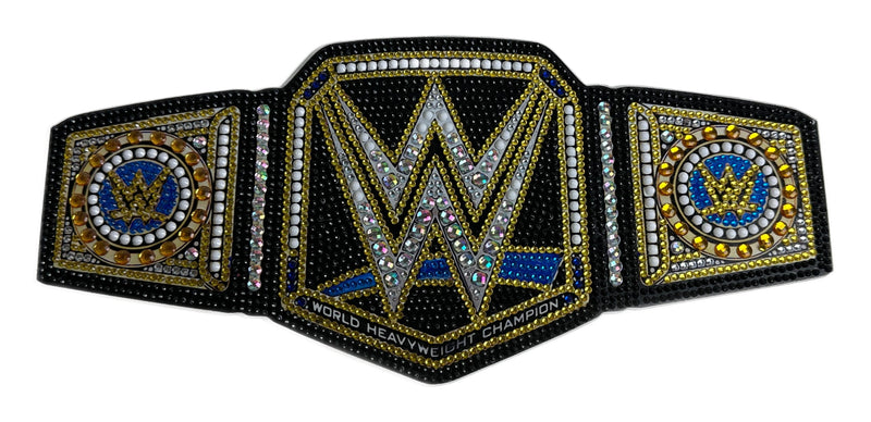Load image into Gallery viewer, WWE Championship Belt 5D DIY Diamond Art Kit Blue by EWS | Extreme Wrestling Shirts
