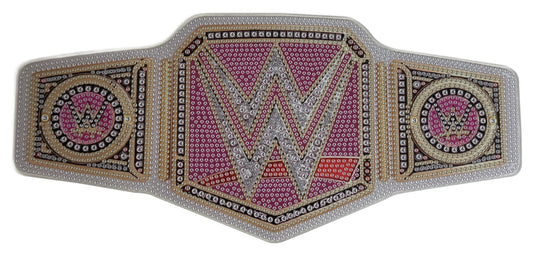 WWE Championship Belt 5D DIY Diamond Art Kit Pink by EWS | Extreme Wrestling Shirts