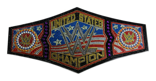 WWE Championship Belt 5D DIY Diamond Art Kit USA by EWS | Extreme Wrestling Shirts