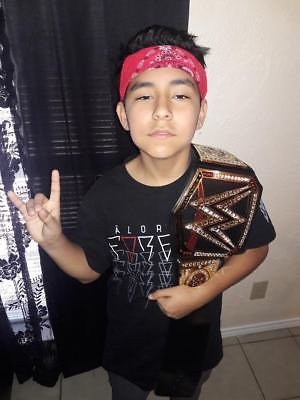 Load image into Gallery viewer, WWE Kids World Heavyweight Championship Toy Title Belt Sports Mem, Cards &amp; Fan Shop &gt; Fan Apparel &amp; Souvenirs &gt; Wrestling by WWE Authentic | Extreme Wrestling Shirts
