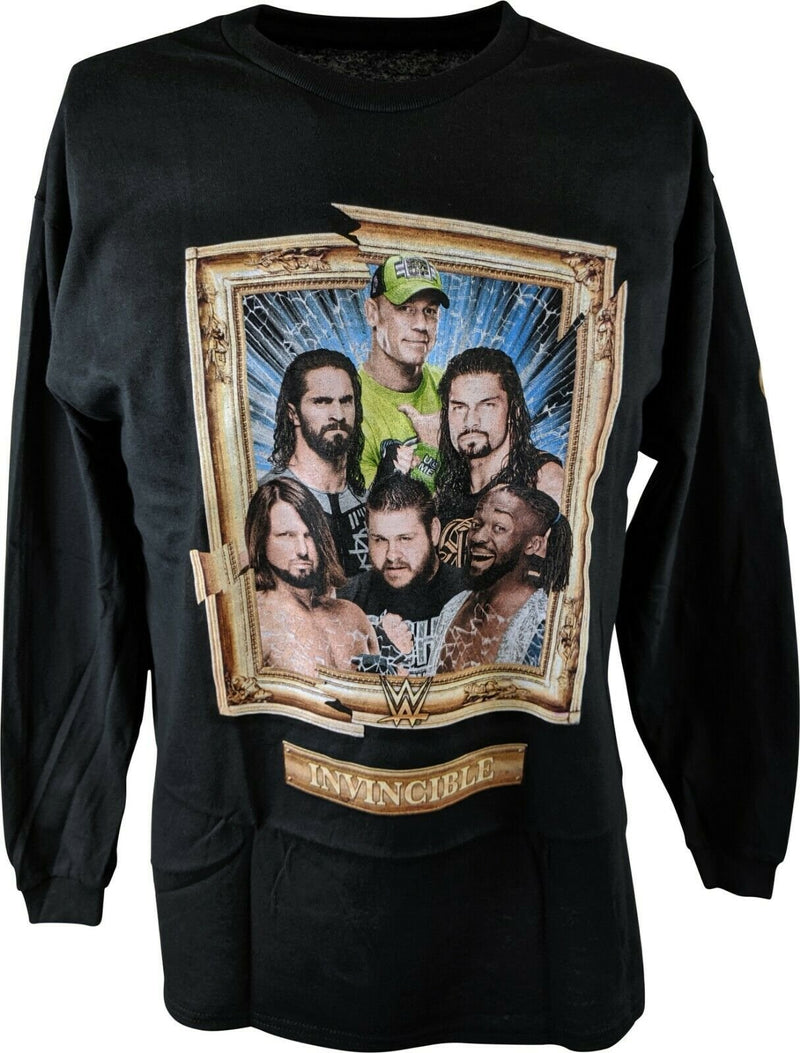 Load image into Gallery viewer, WWE Long Sleeve Boys Kids T-shirt Cena Reigns Rollins Sports Mem, Cards &amp; Fan Shop &gt; Fan Apparel &amp; Souvenirs &gt; Wrestling by WWE Authentic | Extreme Wrestling Shirts
