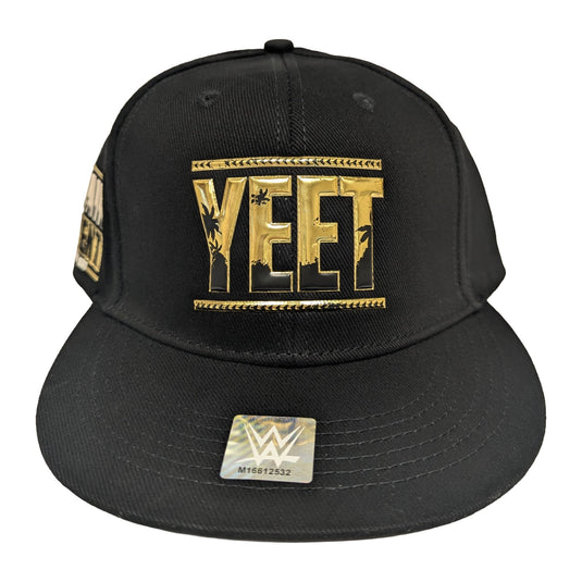 WWE Men's Black Jey Uso Yeet Snapback Hat Officially licensed by EWS | Extreme Wrestling Shirts