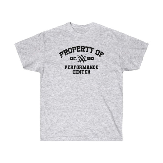 WWE Property of Performance Center Mens Gray T-shirt Est 2013 by EWS | Extreme Wrestling Shirts