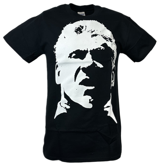 WWE Vince McMahon White Face Profile Mens Black T-shirt Sports Mem, Cards & Fan Shop > Fan Apparel & Souvenirs > Wrestling by EWS | Extreme Wrestling Shirts