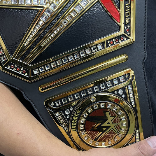 WWE World Heavyweight Championship Replica Title Belt Black Adult Size by EWS | Extreme Wrestling Shirts