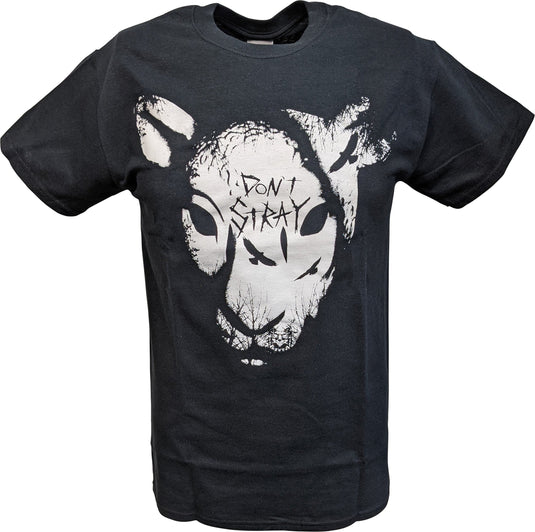 Wyatt Family Don't Stray Sheep Head Mens Black T-shirt Sports Mem, Cards & Fan Shop > Fan Apparel & Souvenirs > Wrestling by Freeze | Extreme Wrestling Shirts