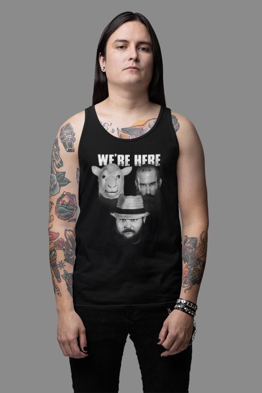 Load image into Gallery viewer, Wyatt Family We&#39;re Here Bray Luke Harper Erick Rowan Tank Top Shirt by EWS | Extreme Wrestling Shirts
