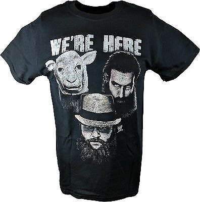 Load image into Gallery viewer, Wyatt Family We&#39;re Here Bray Luke Harper Erick Rowan WWE Mens T-shirt 4XL Sports Mem, Cards &amp; Fan Shop &gt; Fan Apparel &amp; Souvenirs &gt; Wrestling by EWS | Extreme Wrestling Shirts
